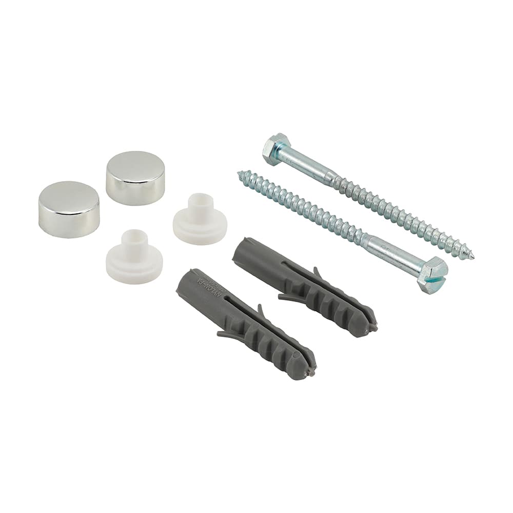 Timco PBKCH Pan / Bidet Fixing Kit Chrome Pan Kit