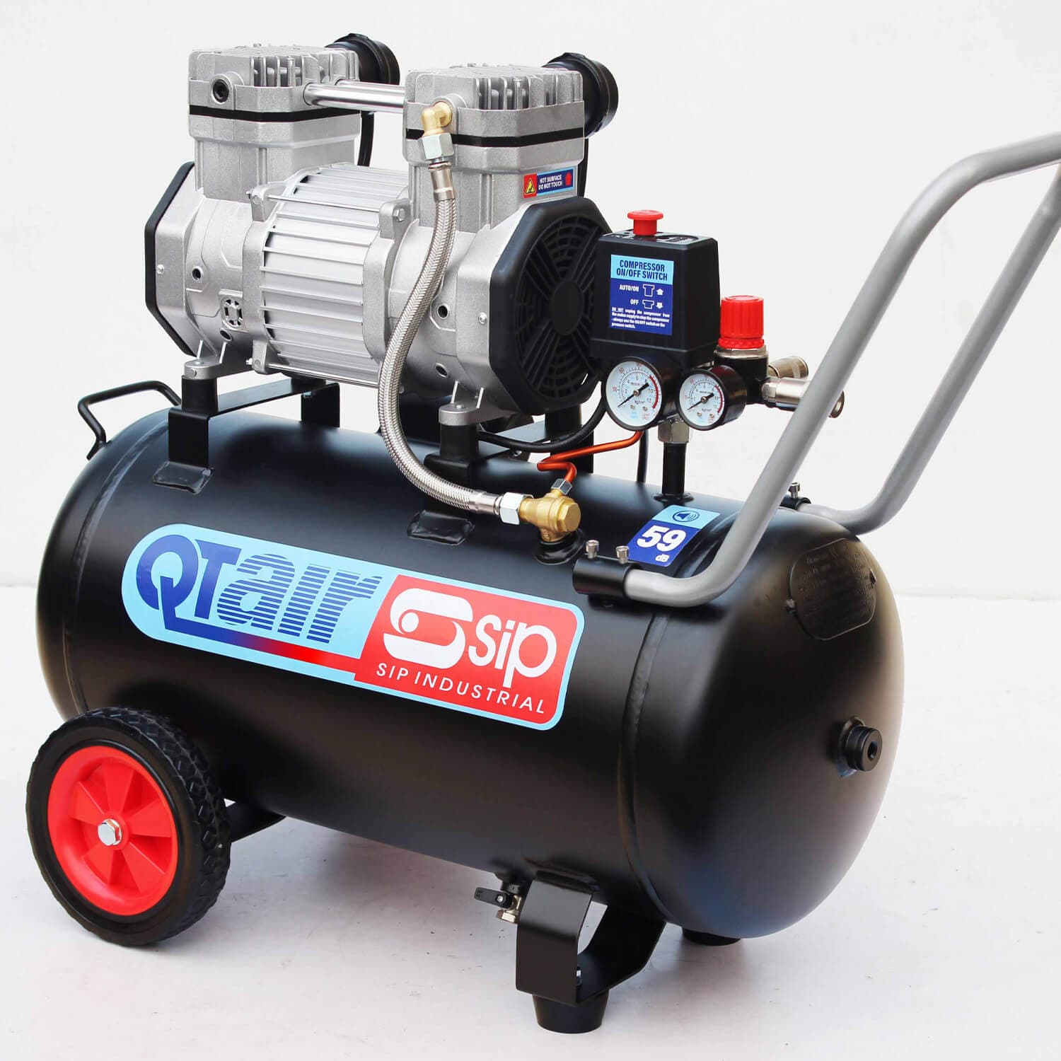 Sip Qt Air Dd 1.5Hp 50Ltr Ultra Low Noise Oil-Free Direct Drive Compressor 05492