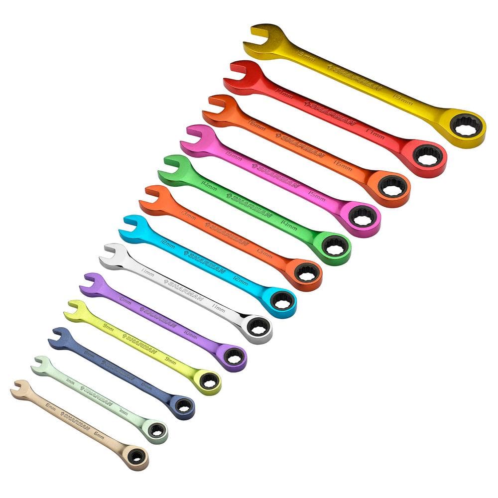 Draper Hi-Torq® Metric Ratchet Combination Spanner Set (13 Piece) Pk 1 07142