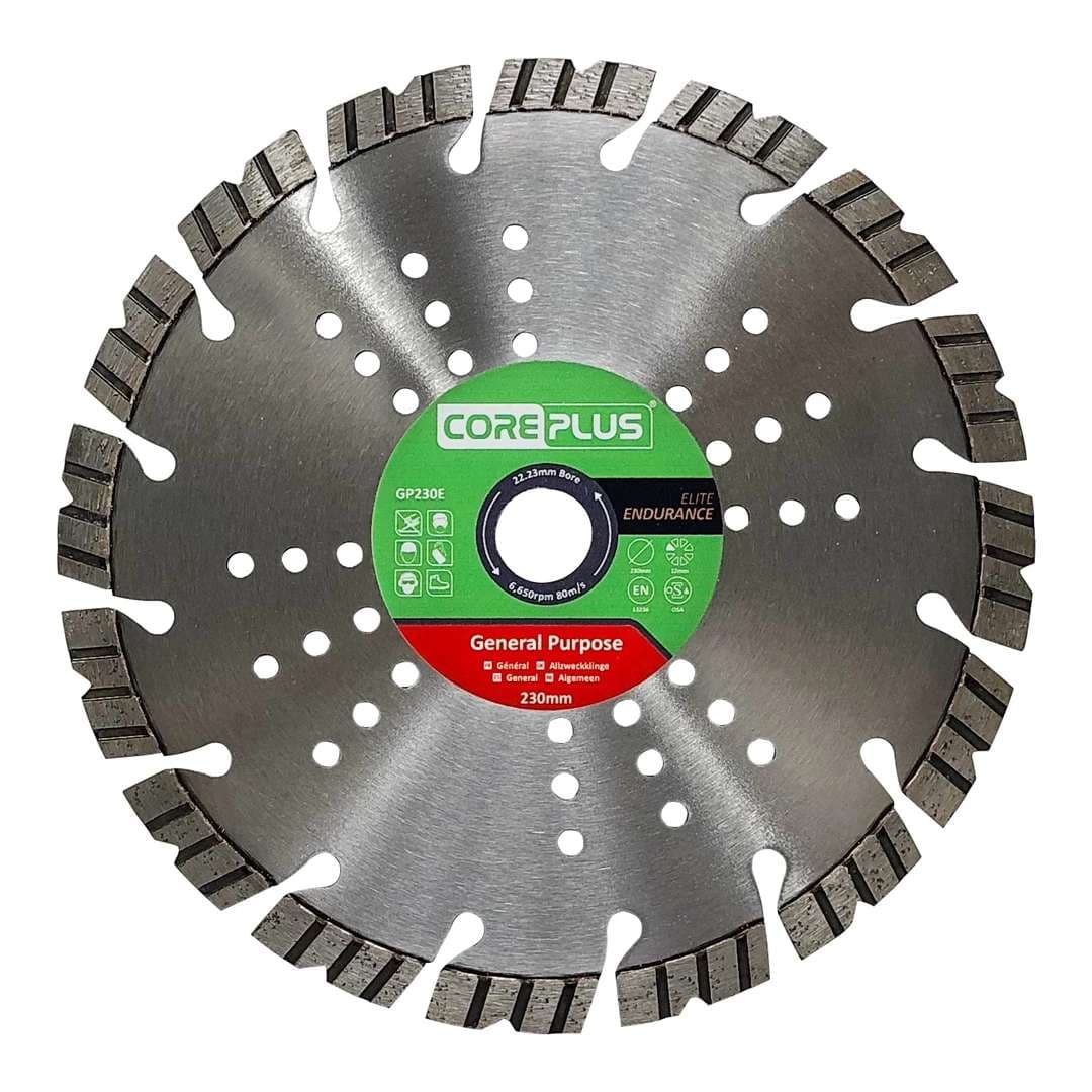 Coreplus CORDBGP230E General Purpose Elite Endurance Diamond Blades 230Mm (Box Of 1)