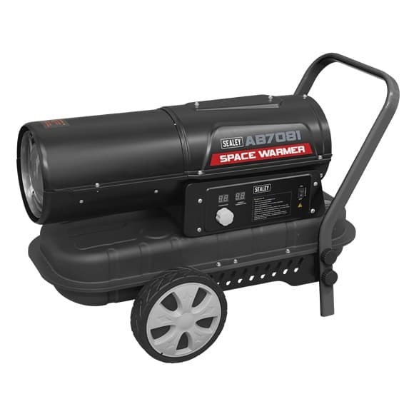 Sealey AB7081 Space Warmer® Kerosene/Diesel Heater 70 000Btu/Hr With Wheels