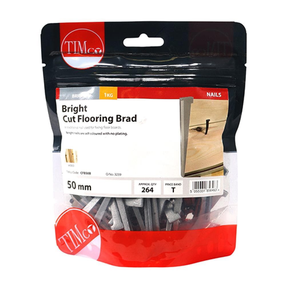 Timco CFB50B Cut Flooring Brads - Bright 50Mm