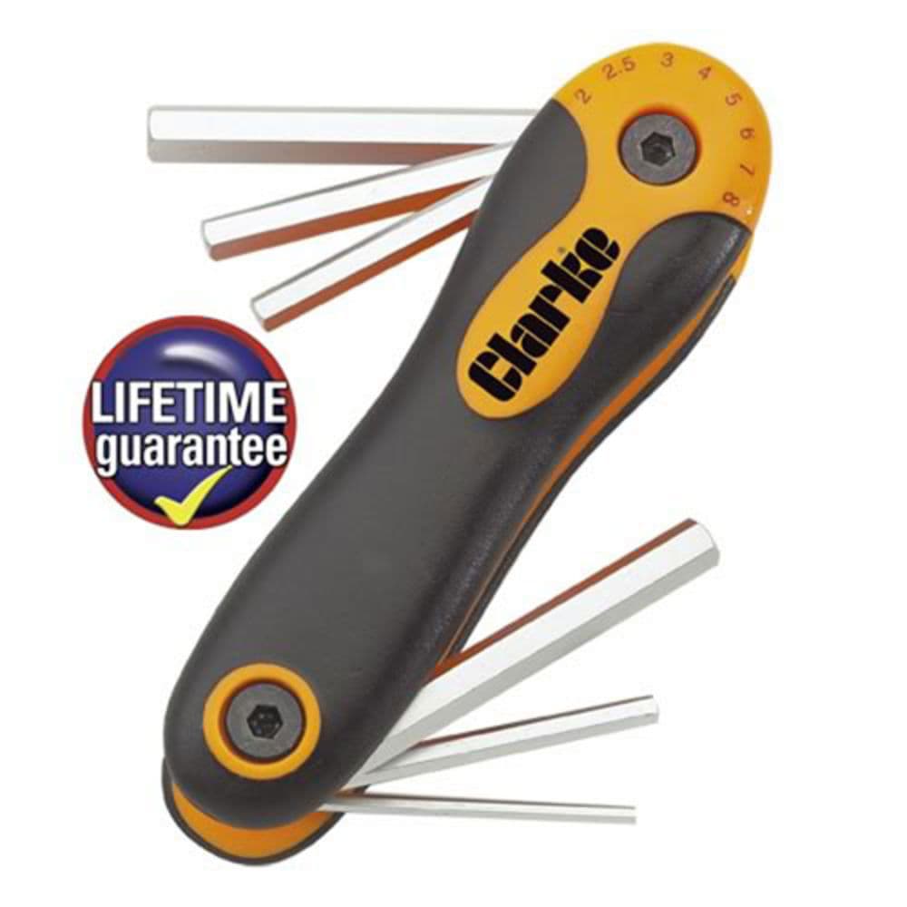 Clarke 1700540 Pro140 8 Piece Hex Key Set - Metric
