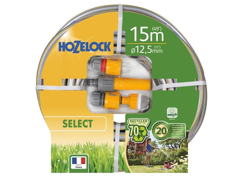 Hozelock 100-100-581 7215P Starter Hose Starter Set 15M 12.5Mm (1/2In) Diameter