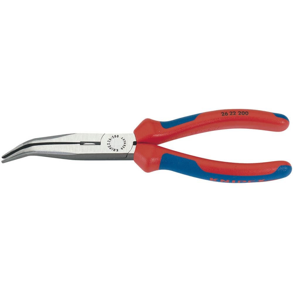 Knipex 77004 26 22 200 Angled Long Nose Pliers With Heavy Duty Handles 200Mm each