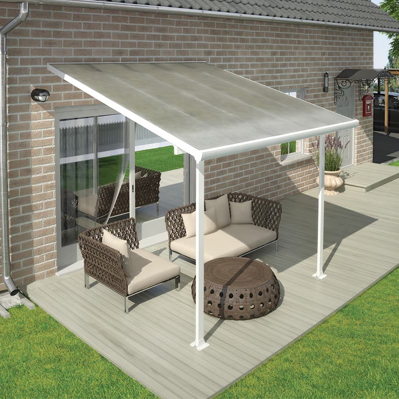 Palram Feria 3x8.51m White Patio Cover