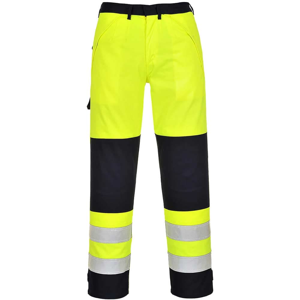 BizFlame Hi Vis Multi-Norm Flame Resistant Trousers Yellow / Navy L