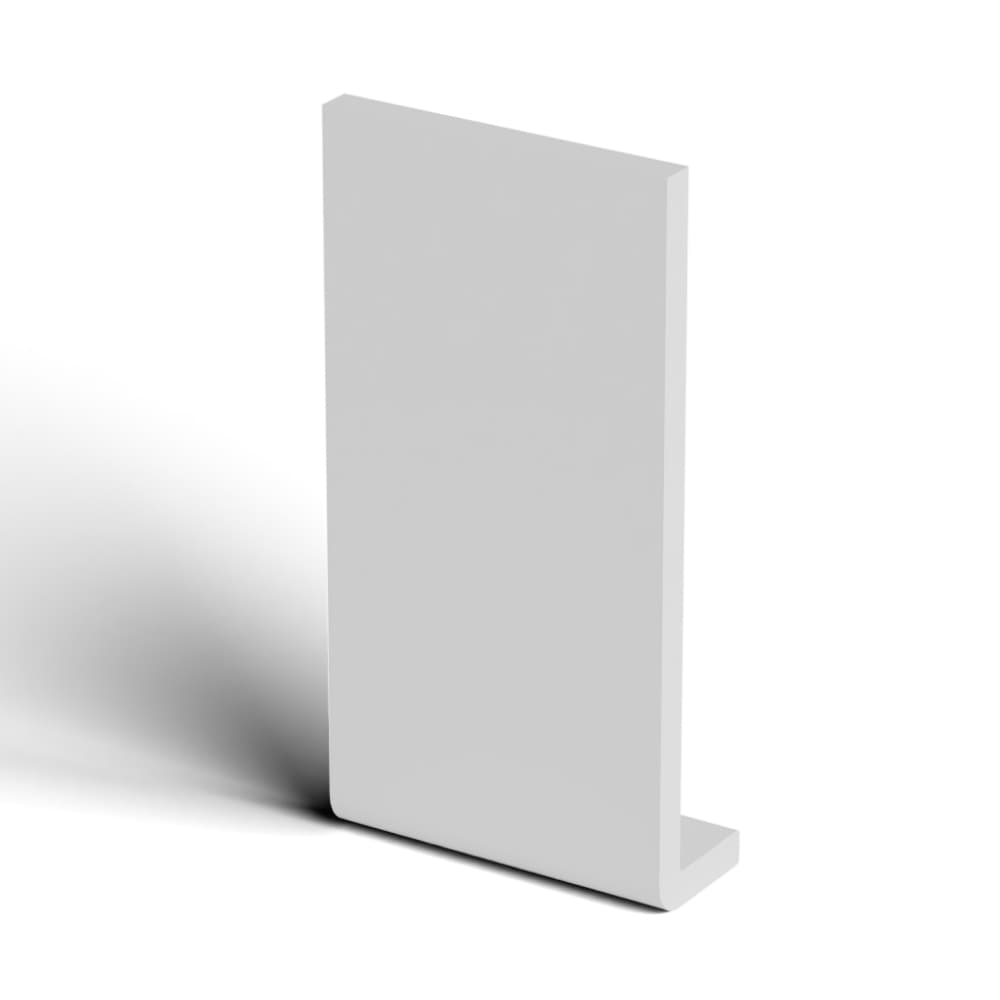 200mm White Fascia Capping Board - 10mm x 5mtr