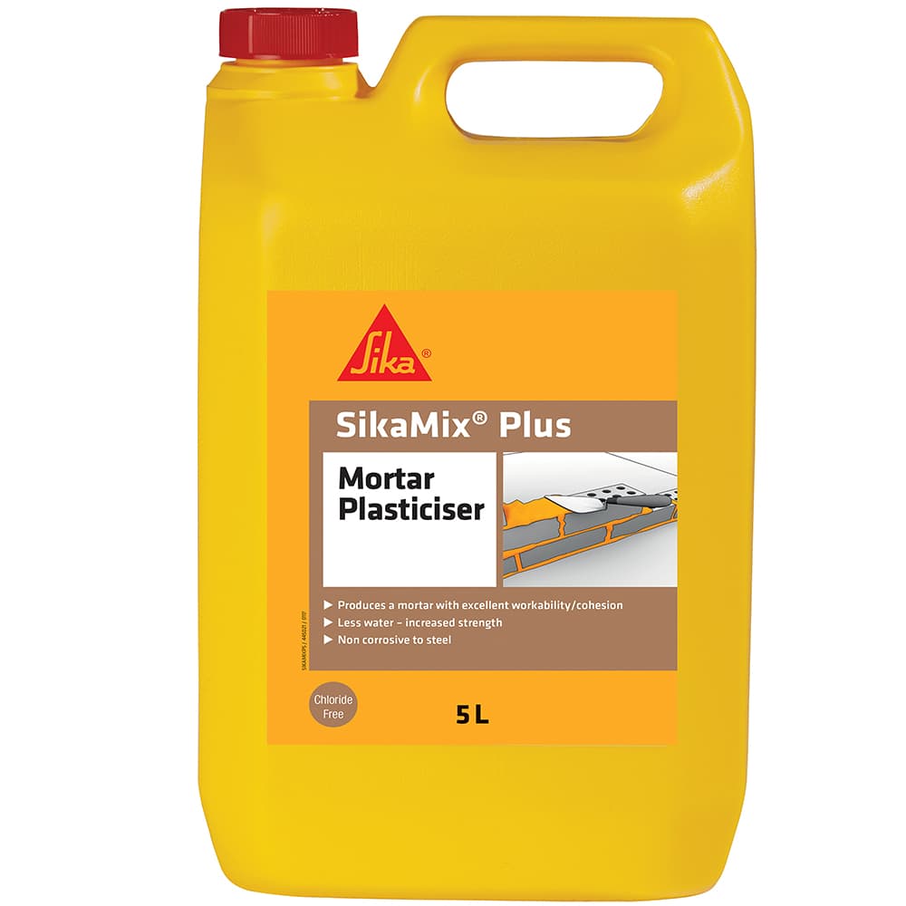 Sika Mix+ Liquid Mortar Plasticiser, Size: 5L