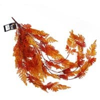 Dyzi Artificial Hanging Maidenhair Fern 100cm Autumn Decor - Orange