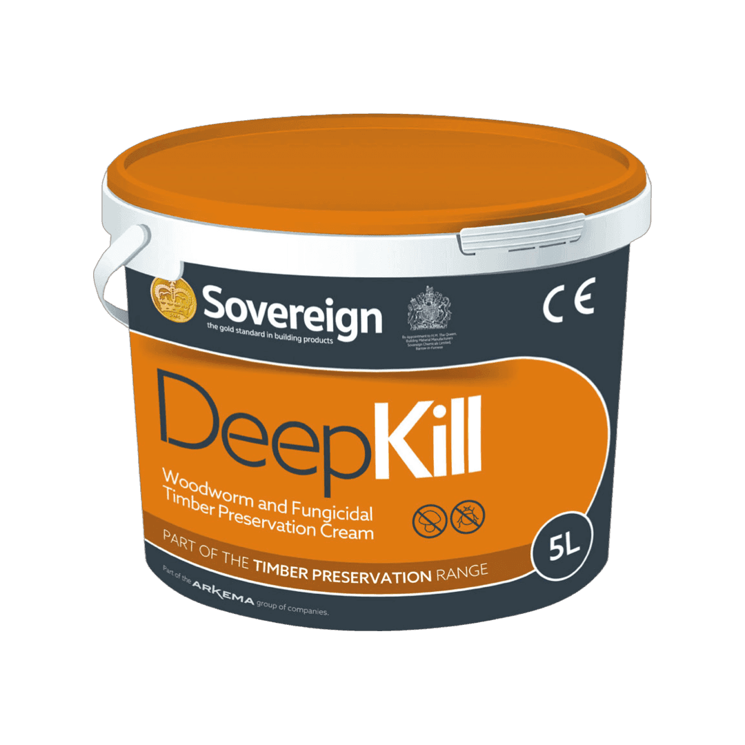Sovereign Deepkill 5L - Professional-Grade Woodworm & Timber Treatment Cream