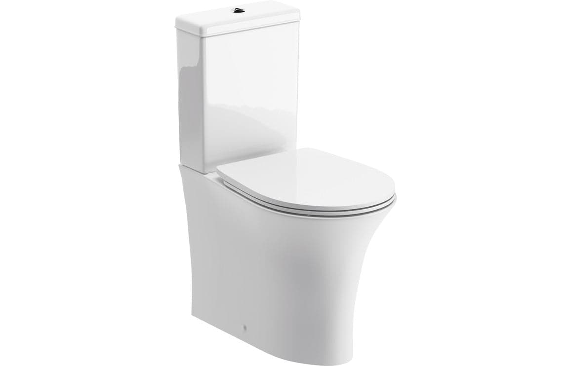 Sandra Rimless Close Coupled Fully Shrouded WC & Soft Close Seat