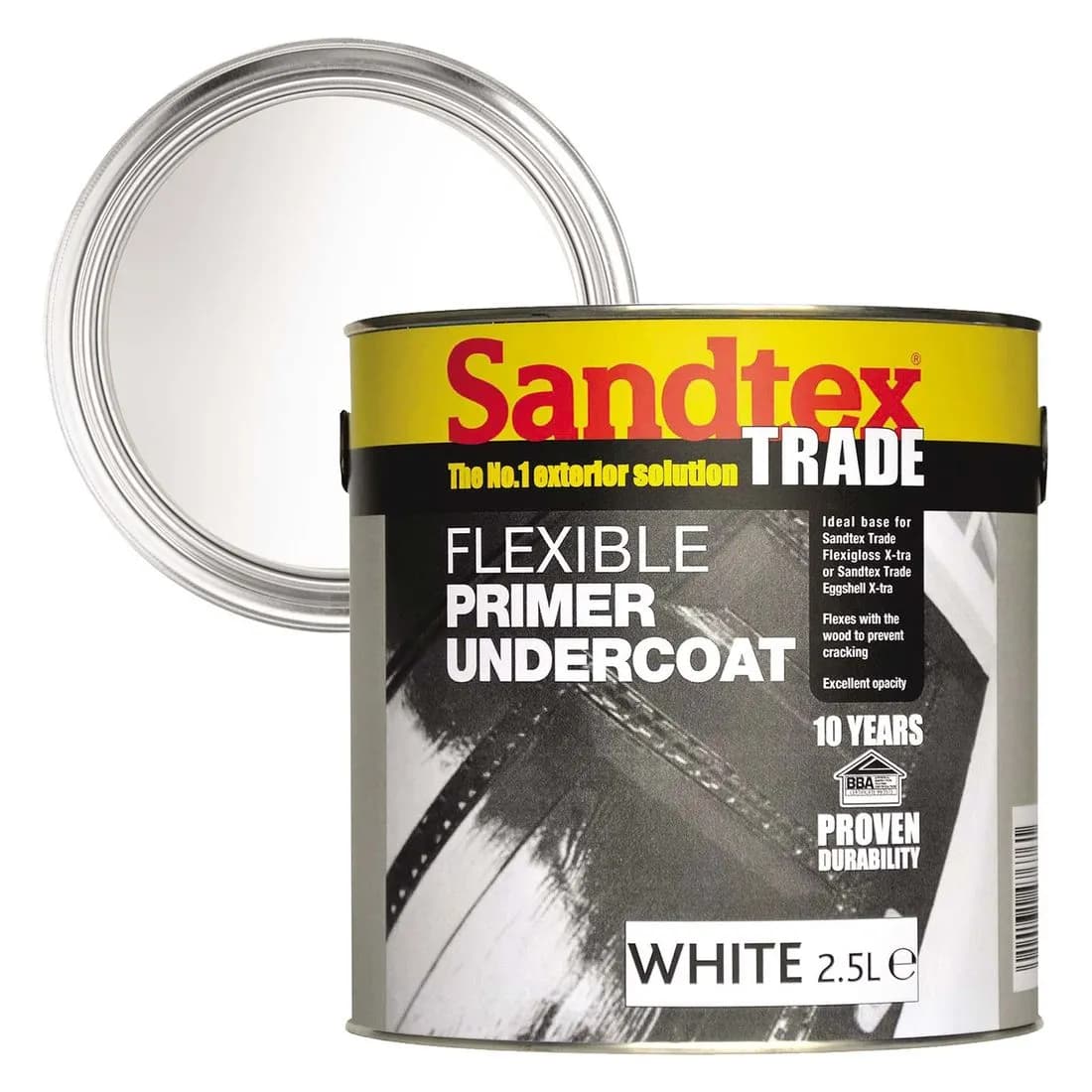 Sandtex Ext Flexible Primer Undercoat White 2.5L Bba
