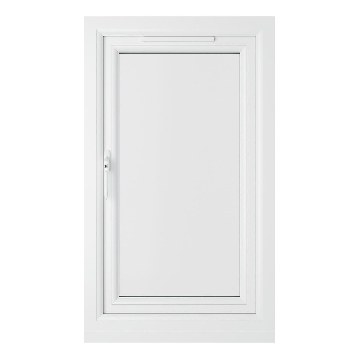 uPVC White Double Glazed Window - Left Handed - Side Hung - Clear Glass - 610 x 1115mm