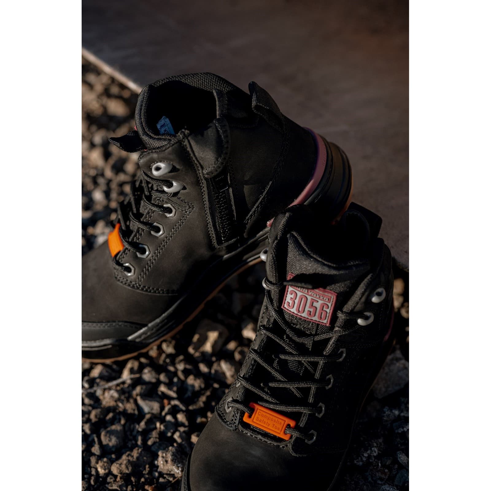 Hard Yakka 3056 Pr Side Zip Safety Boot Size 3 34695-59350-01