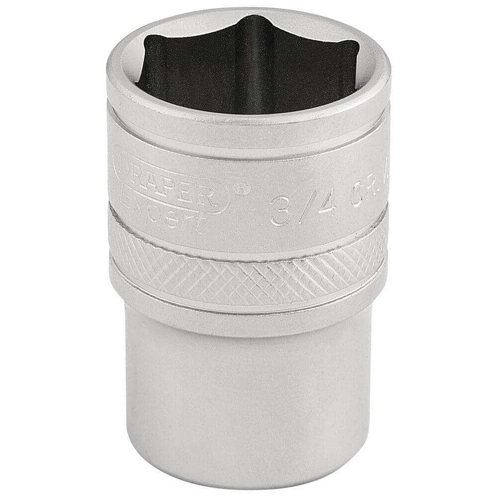 Draper Expert 16631 6 Point Imperial Socket 1/2in Sq. Dr. 3/4in each