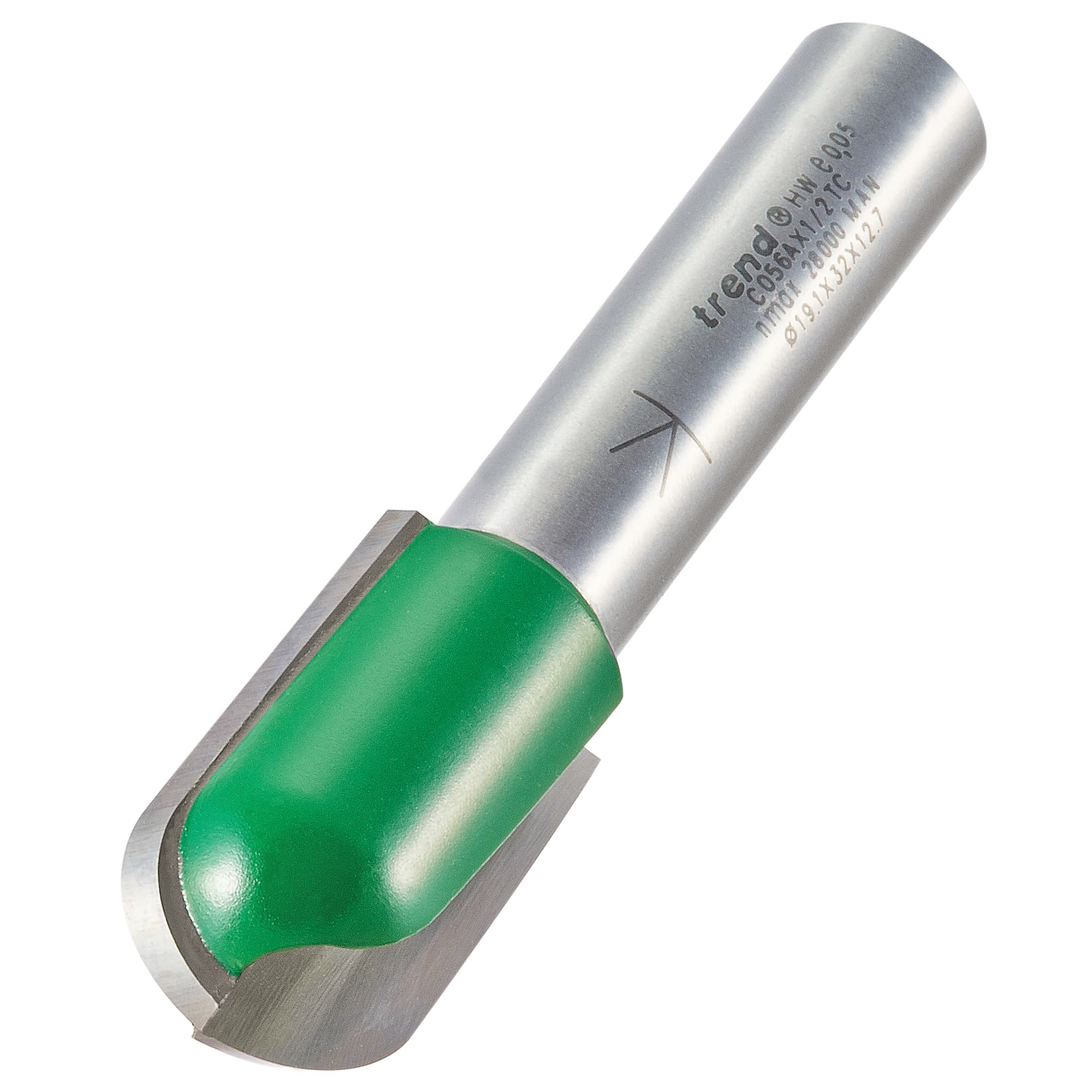 Trend Craftpro 1/2in Tct 9.5Mm Radius Draining Groove Router Cutter 19Mm X 32Mm Pk 1 C056AX1/2TC