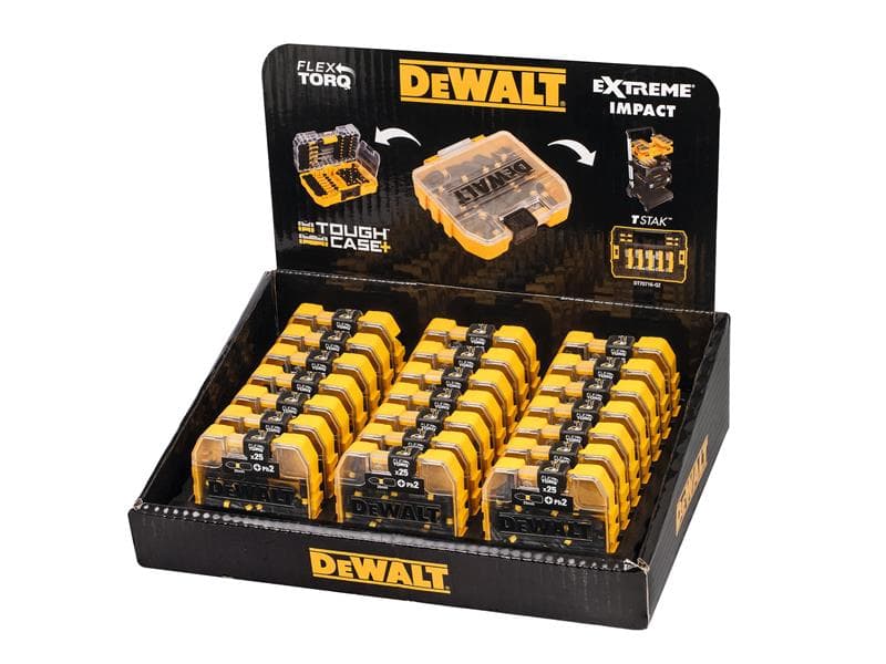 Dewalt DT70555T-QZ Impact Torsion Bits Ph2 25Mm Tic Tac Display 21 Piece
