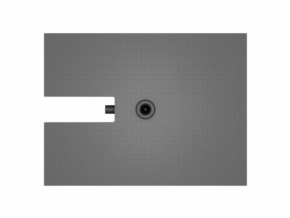 Wedi Fundo Integro Rectangular Floor Element Centre Drain (Short Side Connection) 1200mm x 900mm x 90mm