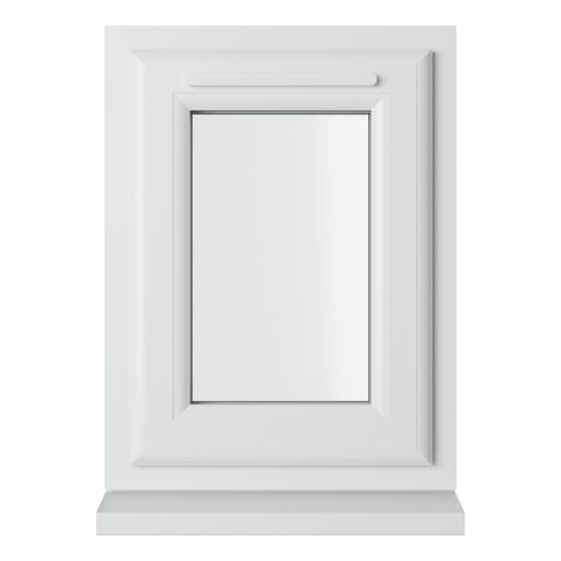 Crystal Double Glazed uPVC Window White Top Opener 440mm x 610mm Clear