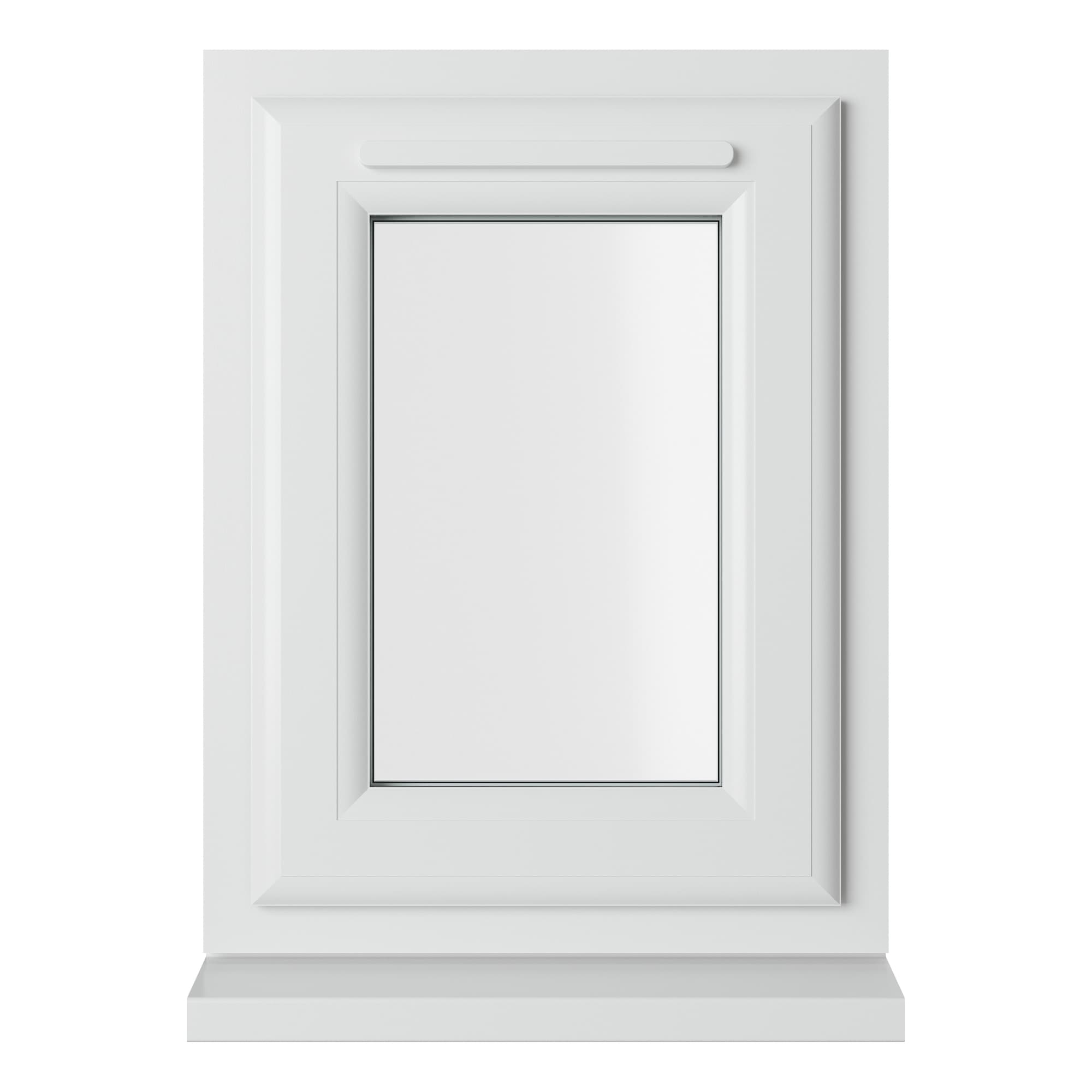 Crystal Double Glazed uPVC Window White Top Opener 440mm x 610mm Clear