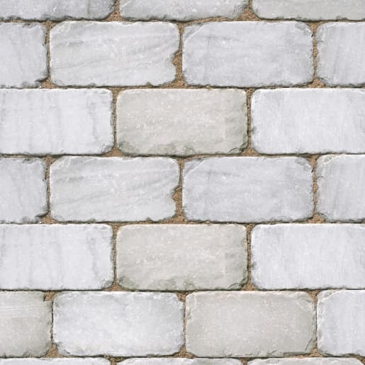 Marshalls Fairstone Split Sandstone Setts Block Paving Silver Birch 200 x 100mm