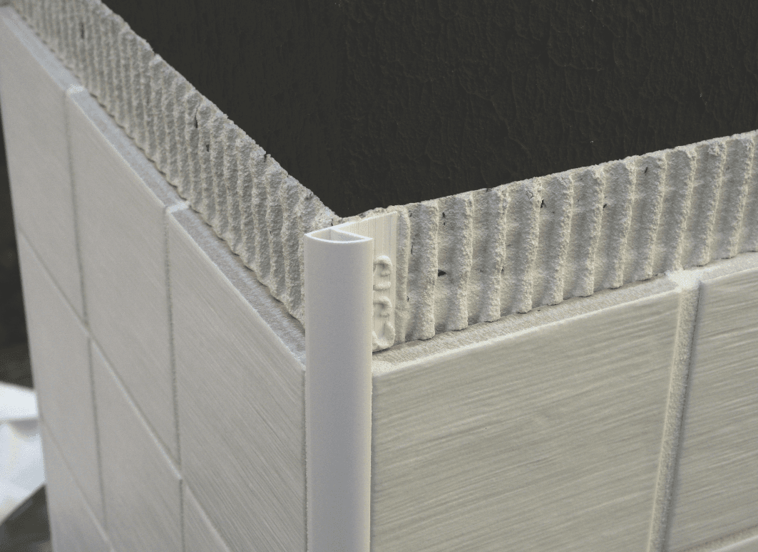 Genesis 6mm White Round Edge Tile Trim ETR608.01