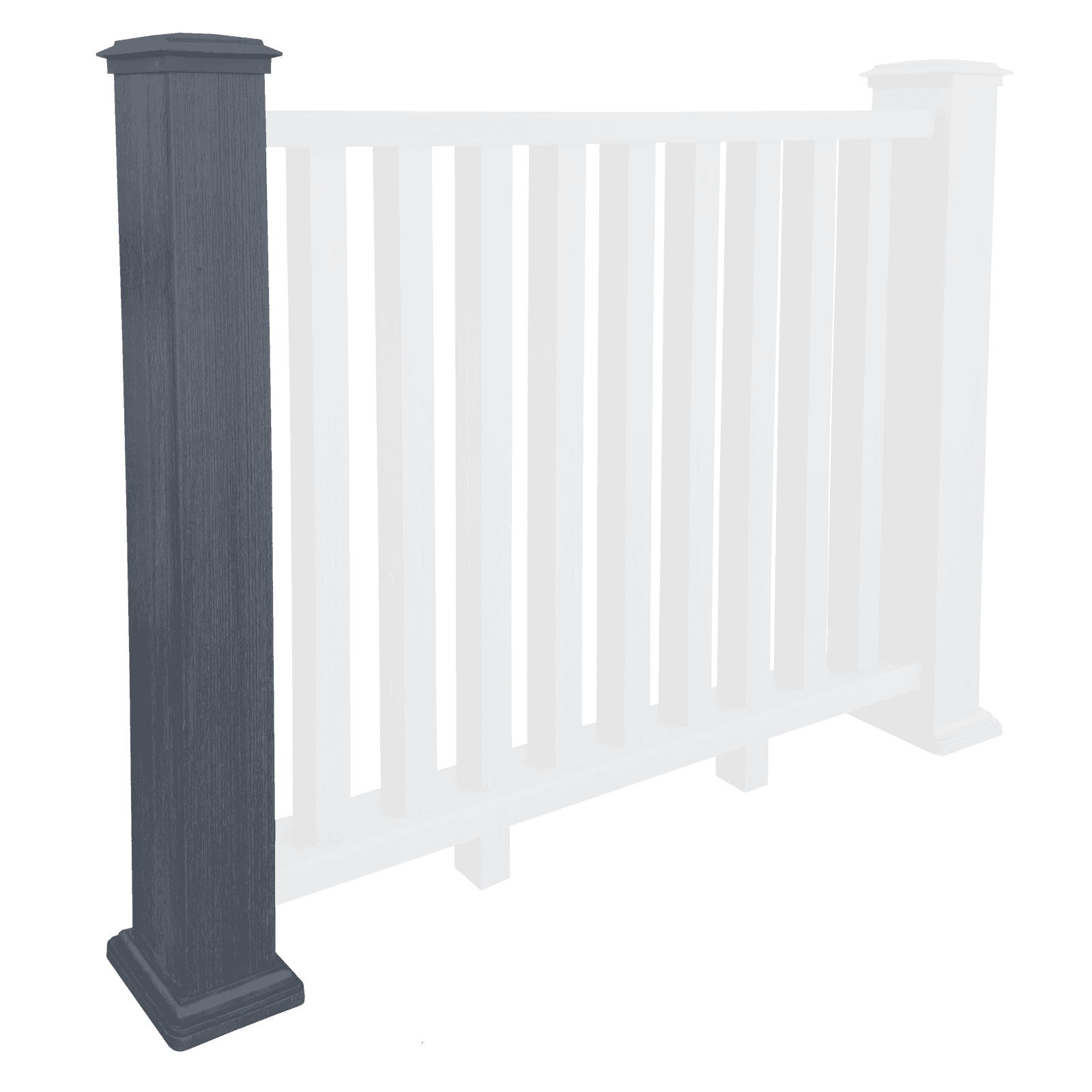 Composite Balustrade Post - Anthracite