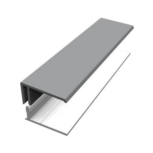 Weatherboard Cladding Two Part Edge Trim - 3mtr Storm Grey