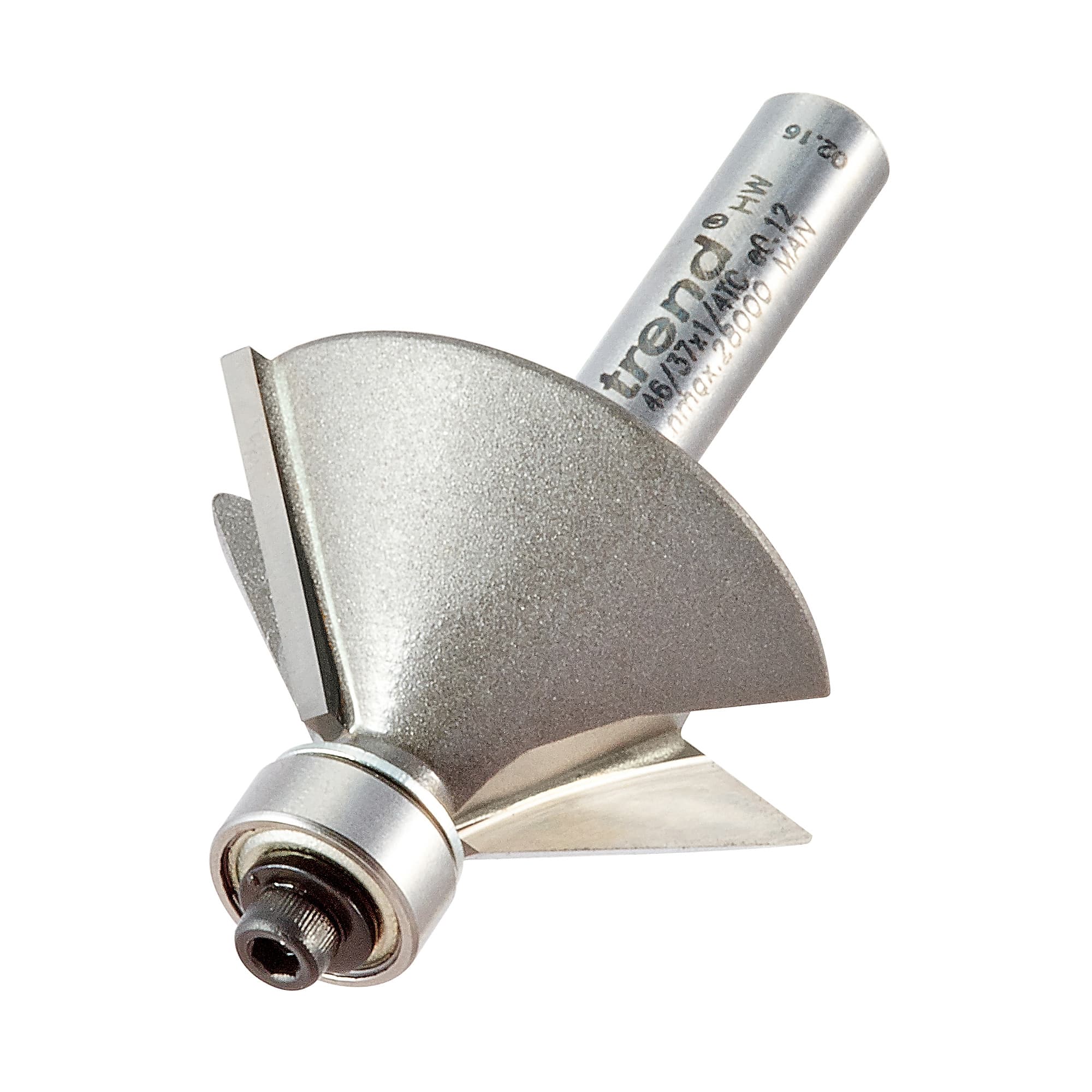 Trend Bearing Guided Chamfer Cutter 45 Degrees Pk 1 46/37X1/4TC