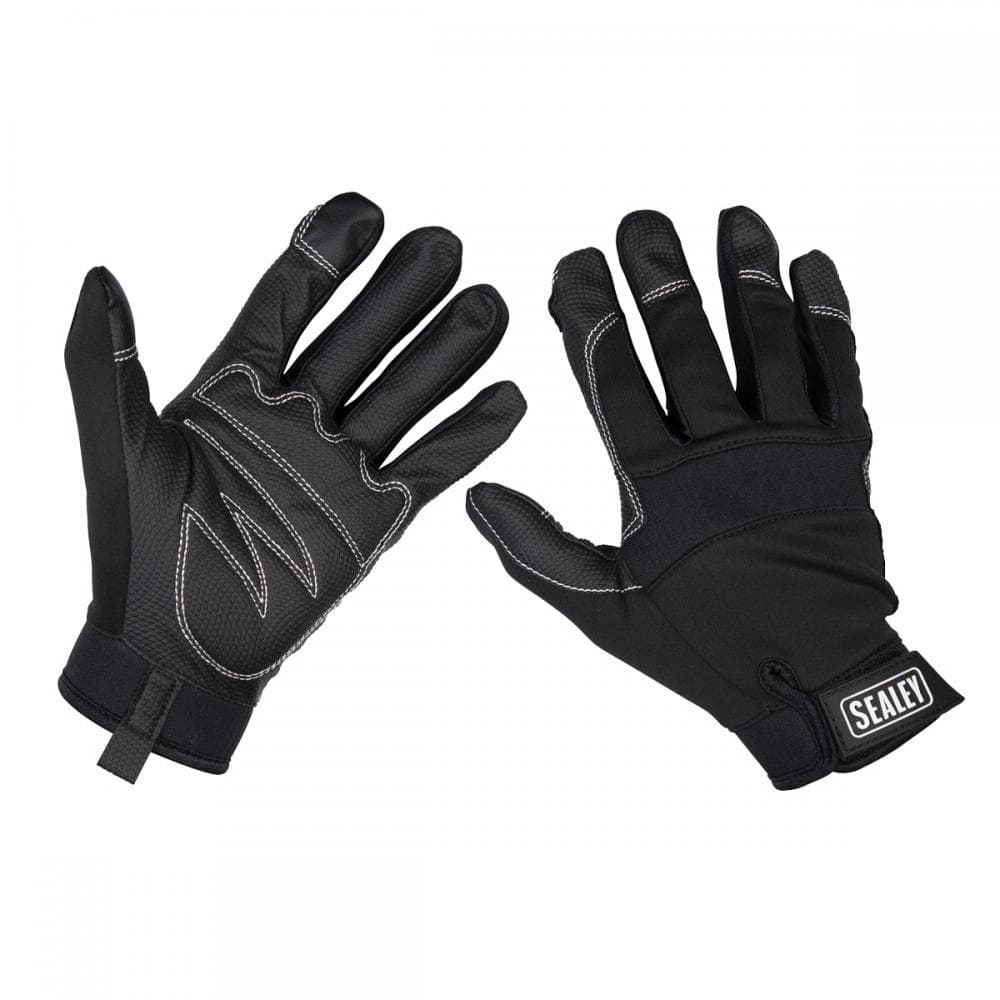 Sealey MG798L Mechanicfts Gloves Light Palm Tactouch - Large