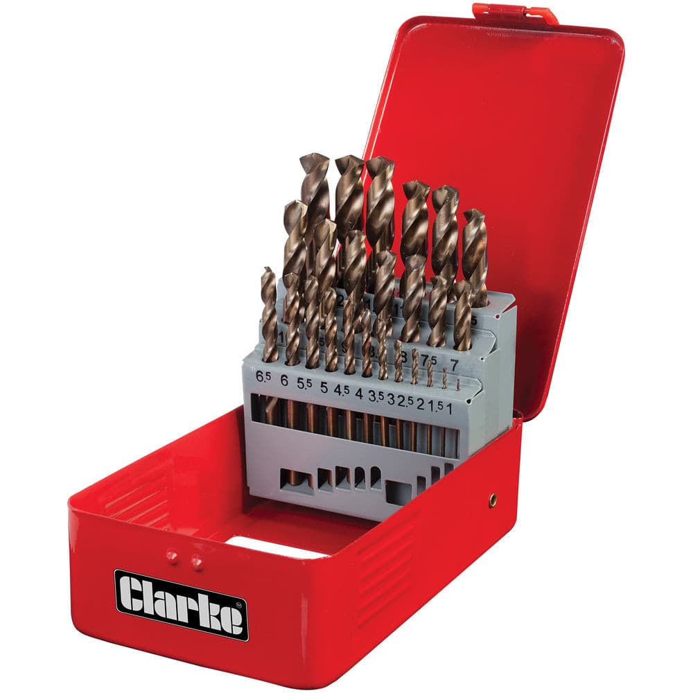 Clarke 1801384 Cht384 25Pce Cobalt Steel Drill Bit Set