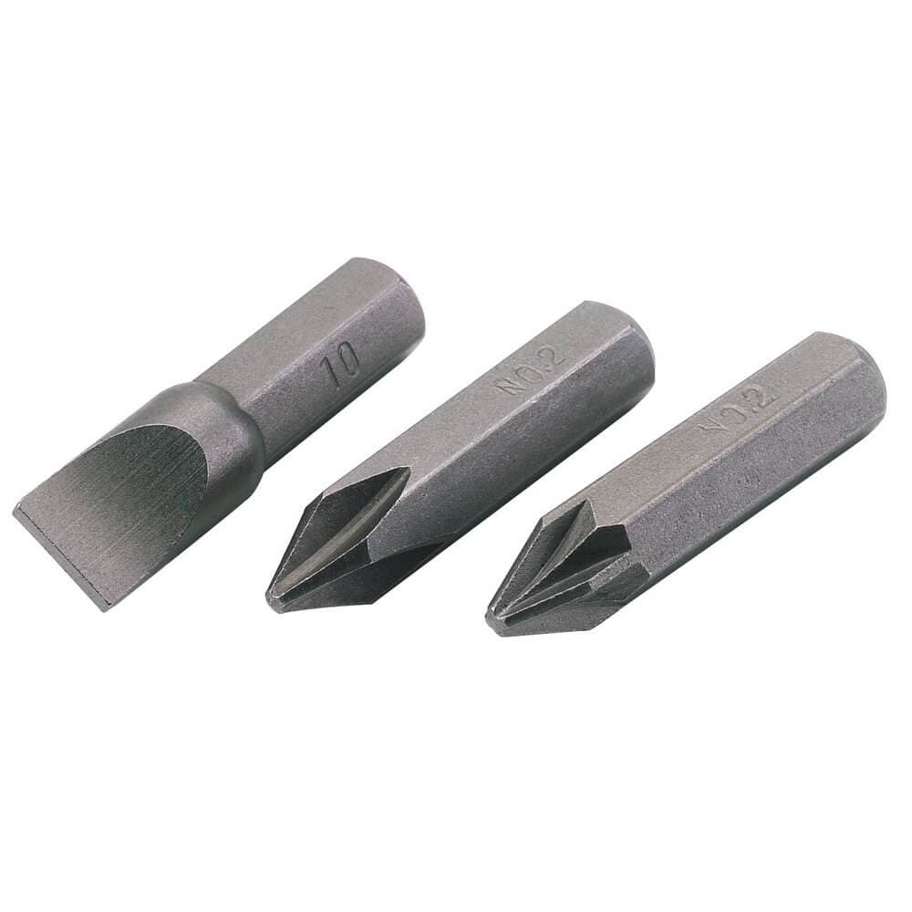 Draper 30912 Plain Slot Impact Screwdriver Bit 10Mm each