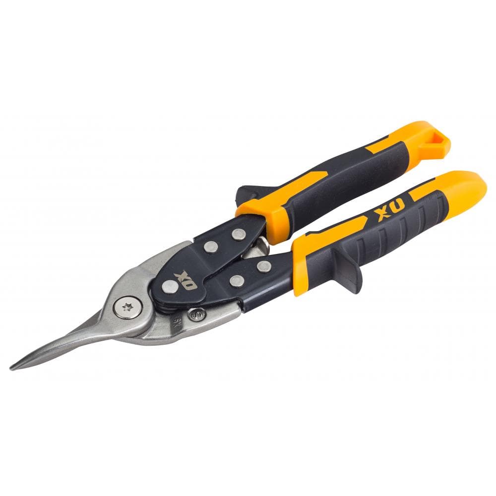 Ox Tools OX-P232803 Ox Pro Heavy Duty Aviation Snips Straight Cut (Yellow) EA
