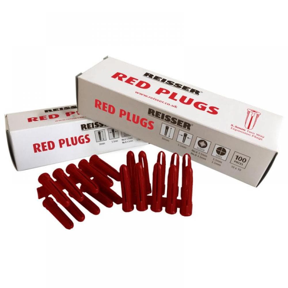Reisser REDPLUGOUTER 5.5Mm Red Wall Plugs (Pack Of 10000)
