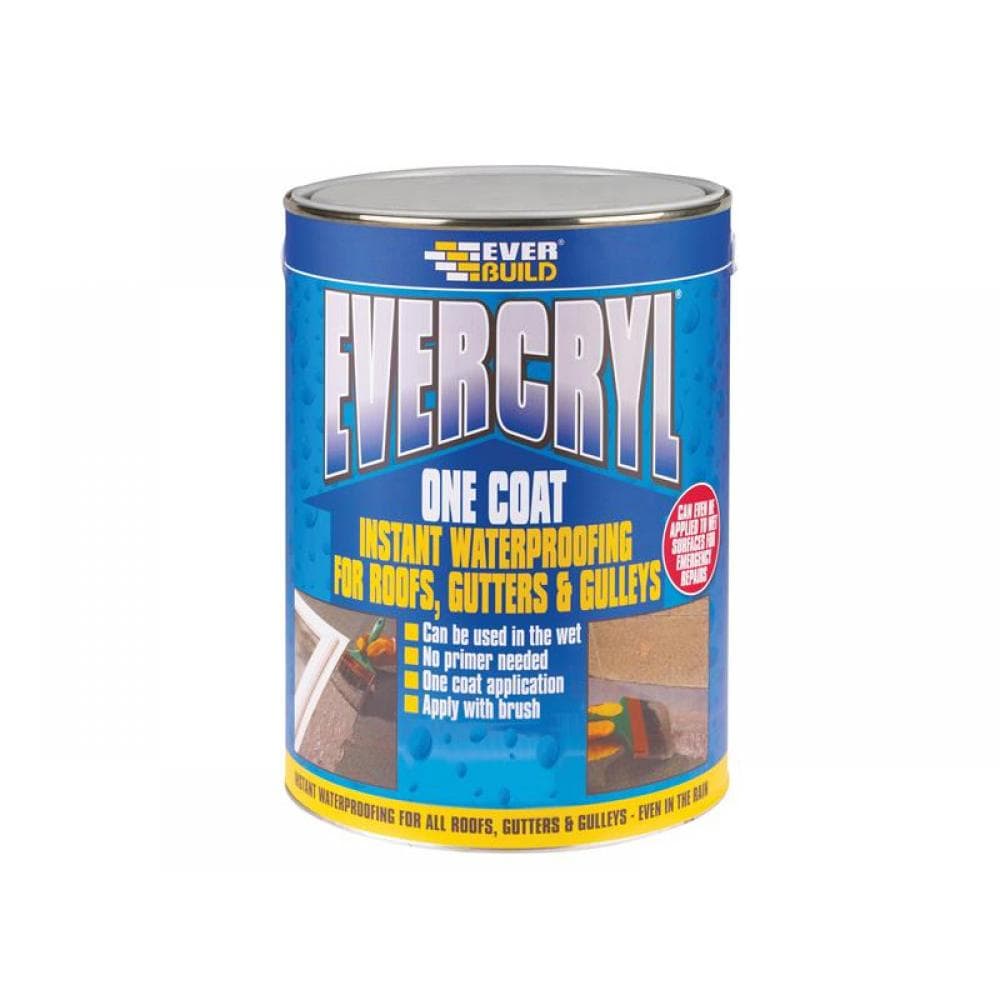 Everbuild Sika 484640 Evercryl® One Coat White 5Kg