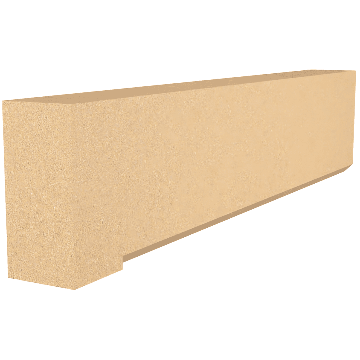 Forticrete Brown Aggregate Head Chamfered DH4 Bath 1975 Rh Piece, Size: 985x100x215mm