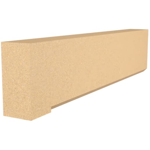 Forticrete Brown Aggregate Head Chamfered DH4 Bath 1975 Rh Piece, Size: 985x100x215mm