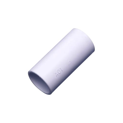 Wavin Osma Overflow solvent double socket 21.5mm white