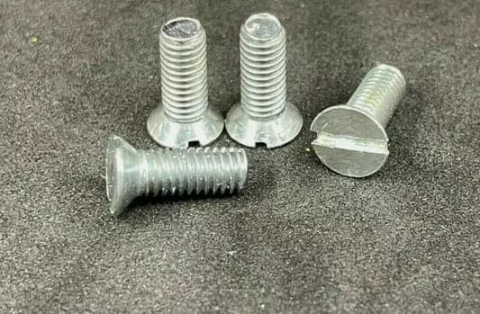 1BA Slot Countersunk Screw Self Colour/Zinc Trivalent BS57