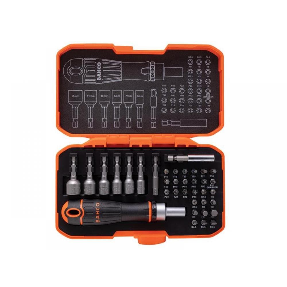 Bahco 59/S36BCR 59/S36Bcr Ratcheting Coloured Bit Set 36 Piece