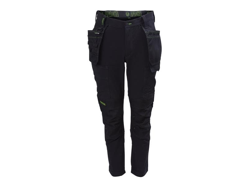 Apache CALGARY 36W/31L Calgary Black Stretch Holster Trousers Waist 36In Leg 31In
