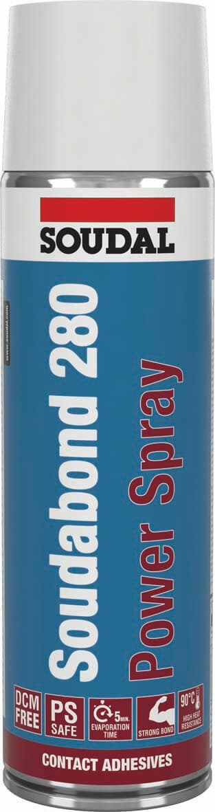 Soudal Soudabond 280 Power Sprayable Contact Adhesive Transparent 500Ml 146311