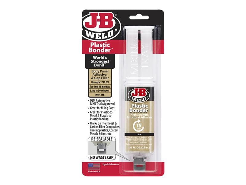 J-B Weld Plasticbonder™ Syringe Tan 25Ml 50133UK