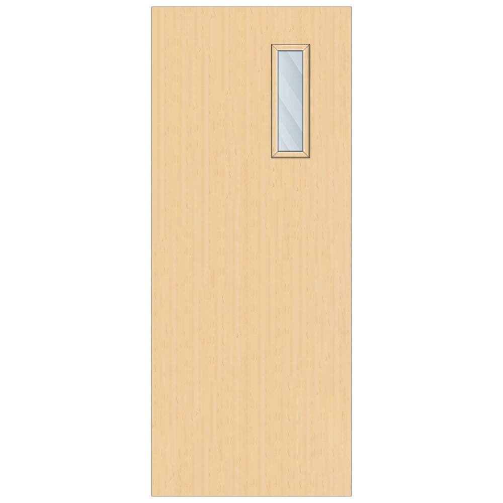 Crown Ash Solid Core Clear Laminate Glazed Internal Door 2040mm x 926mm x 44mm | 450mm x 150mm VP