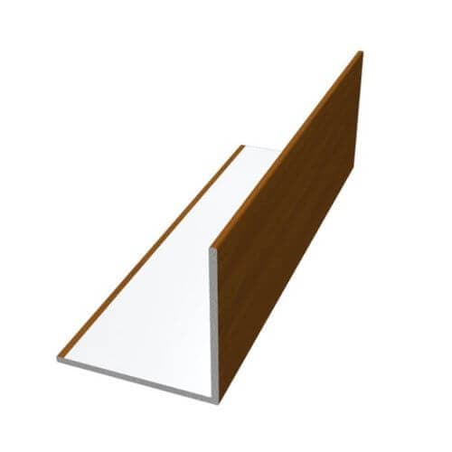 PVC Rigid Angle - 30mm x 5mtr Light Oak Woodgrain