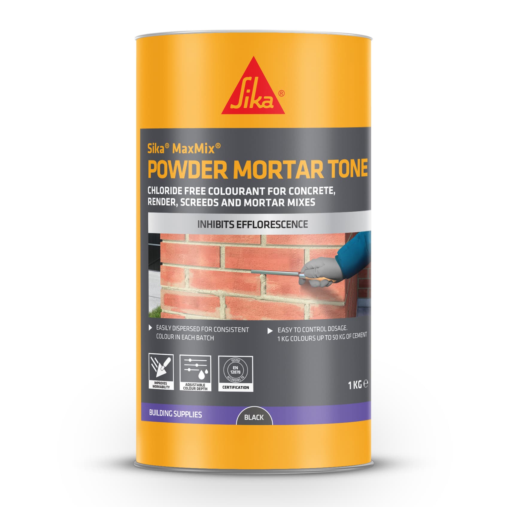 Everbuild Sika MaxMix Powder Mortar Tone Black