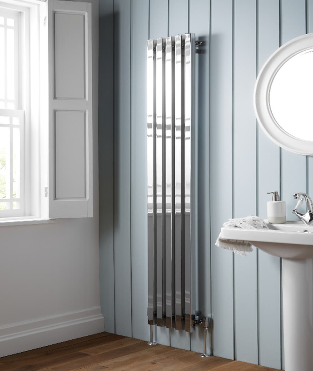 Soho Vertical Chrome Radiator 1800mm x 435mm