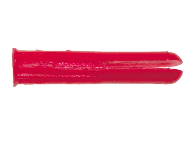 Wall Plug Red 6mm Box of 100