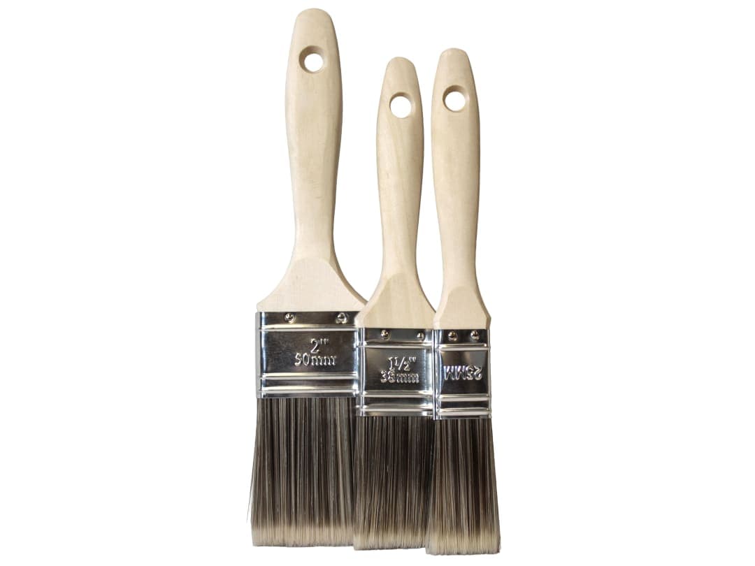 Faithfull Tradesman Synthetic Paint Brush Set, 3 Piece FAIPBTSET3